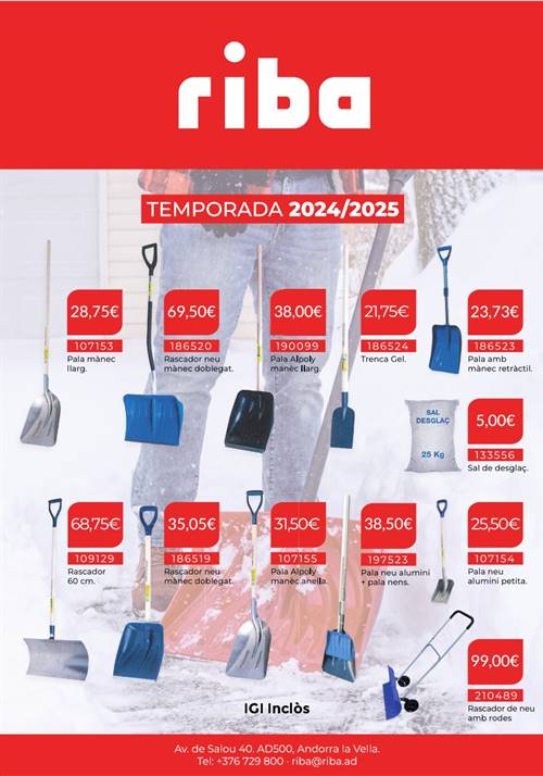 Pales de neu temporada 2024/25
